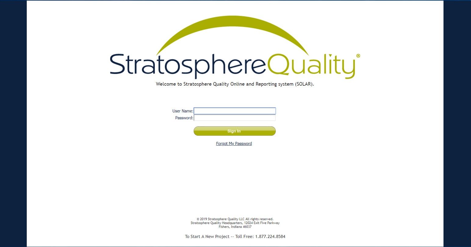 SOLAR Technology Dashboard | Stratosphere Quality