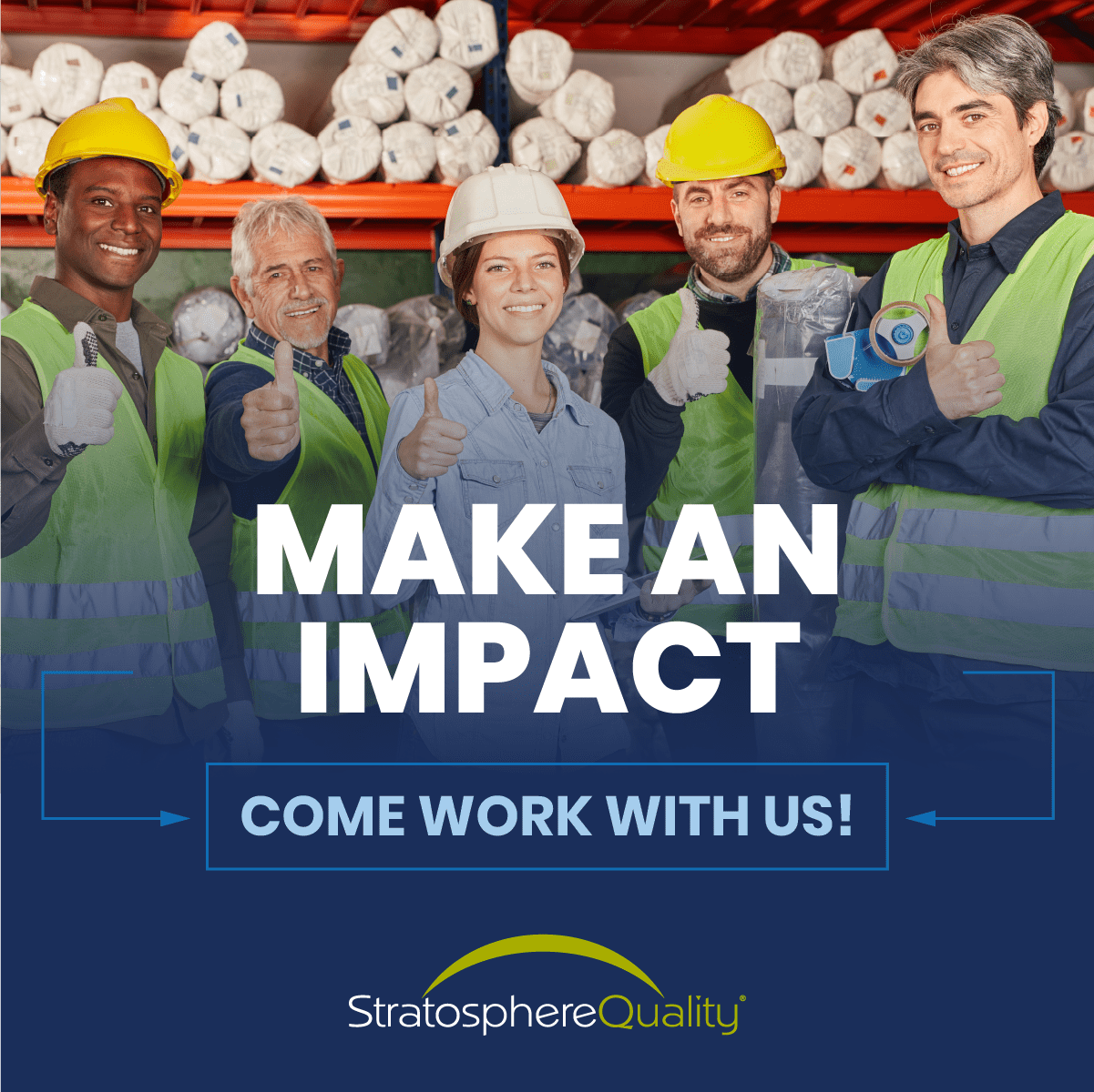 Make an impact - come work with us! Stratosphere quality